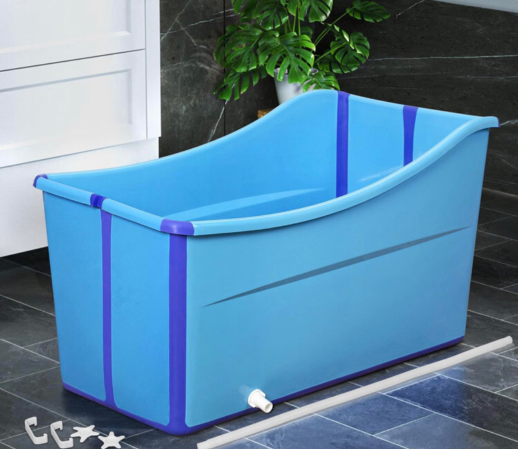 New MAYQMAY Portable Bathtub, Collapsible Household 38.6”W×19”D×22”H