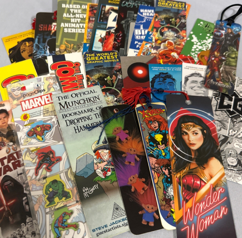 25 Book Marks Comic, Superhero’s & Pop Culture Themed