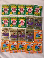 20 Unopened 1990-1991 MLB Baseball Card Wax Packs