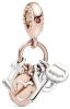 PANDORA J2 ALE MET Mother's Day Dangle Charm : I Love You