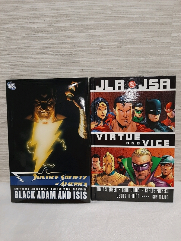 As New 2 Justice Society of America Graphic Novels, Black Adam & Isis and Virtue & Vice