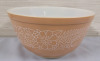 Vintage PYREX Mixing Bowls . Woodland Brown 1.5L Bowl & Butterfly Flower 2.5L Bowl - 2