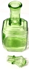 Vintage Anchor Hocking Uranium Glass Decanter 10" Tall with Stopper - 4