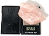 Large Chunk of Rose Quartz & Small Potentially Calcite Sparrow Head | 427.9g & 29.9g Weights - 2