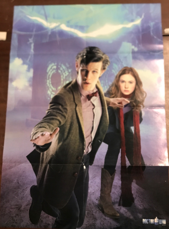 33”x13” Two Sided Fold Up Doctor Who Poster