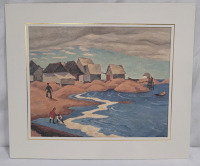 Vintage Air Canada Group of 7 Artagraph "Fishermen's Houses" Edwin Holgate