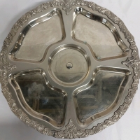 Vintage Silver Plated Lazy Susan 16.5"