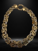 925 Sterling Turkey OT Two tone Byzantine Beautiful Bracelet