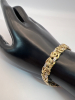 925 Sterling Turkey OT Two tone Byzantine Beautiful Bracelet - 2