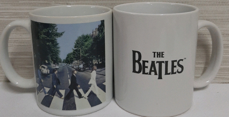 As New 2 Beatles Mugs 3.75" Tall