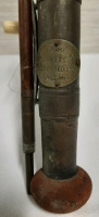 Antique Solid Wood Fly Rod with Reel made by Henry Wilkes & Co if Studley Crediton England. 8'6" Long