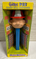 Vintage Limited Edition Giant Talking Fireman Pez Candy Roll Dispenser Pez Pals Collectors Series 2004