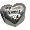 PANDORA My Sweet Pet Sterling Paw Charm - 2