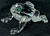 Cut Crystal / Art Glass Frog Figure | 1.5" Tall