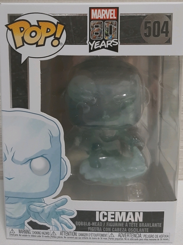 As New Marvel Funko Pop Bobble Head Figurine "Iceman" #504