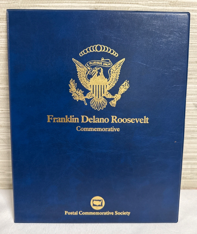 Franklin Delano Roosevelt 1982 Commemorative First Day of Issue Stamp Collectors Book Postal Commemorative Society