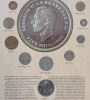 British Coins of King George VI in Frame . Includes 1937 Silver Three Pence Coin - 2