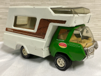 Vintage Tonka 530 Camper Truck Green Metal Back Door RV Camper - 1970s