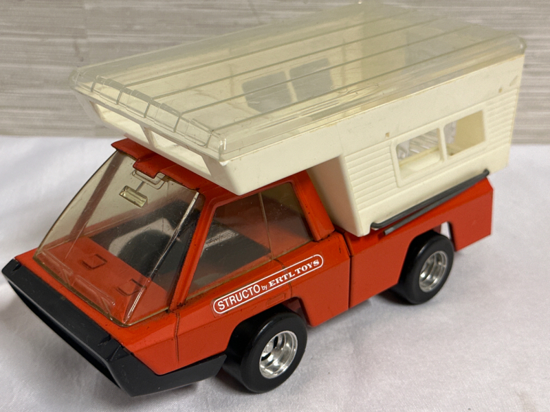 Vintage 1970&rsquo;s Structo Camper Orange Pressed Steel by ERTL Toys