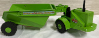 Vintage LUMAR Pressed Steel Green Rocker Dump With Manual Dump Winch Great Condition