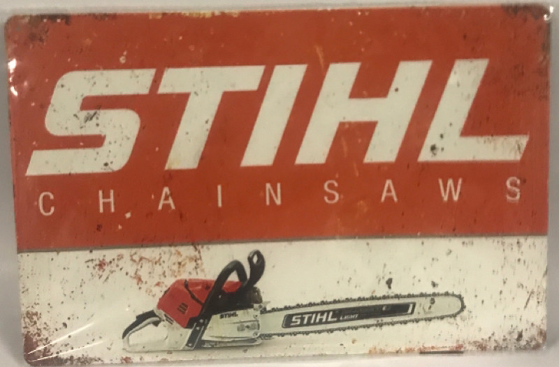 New STIHL Chainsaw Sign 12&rdquo;x8&rdquo;