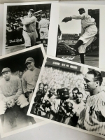 Vintage Photos of Baseball Greats Babe Ruth Satchel Paige & Lou Gehrig