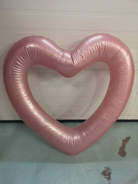 New Pool Heart Inner Tube with Glitter Inside