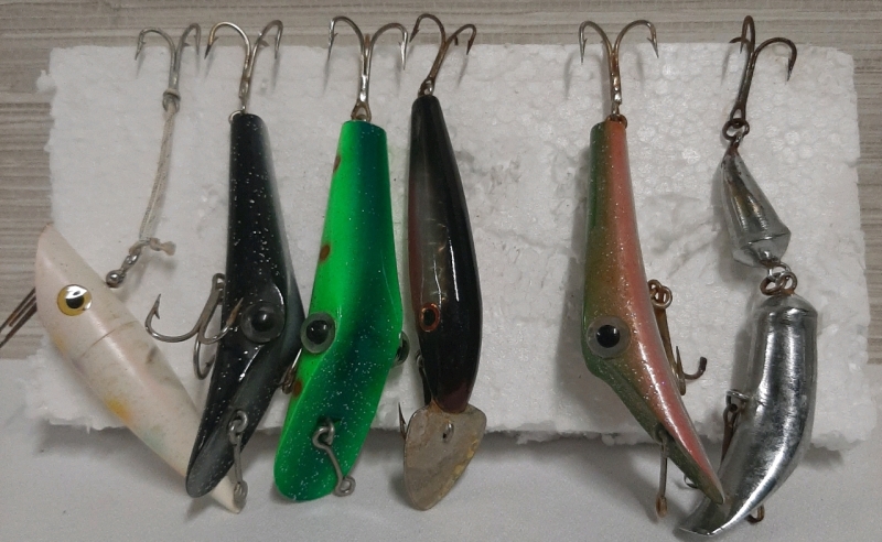 Vintage Variety of Six Fishing Lures