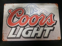 Metal Wall Sign ( 11¾" x 8" ) Coors Light