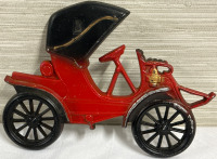 Vintage Midwest Cast Metal Wall Hanger Red Car Stamped On Back Approximately 9 1/2&rdquo; x 7&rdquo;
