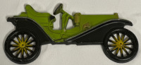 Vintage Midwest Cast Metal Wall Hanger 1909 Hup Mobile Stamped On Back Approximately 10&rdquo; x 5&rdquo;