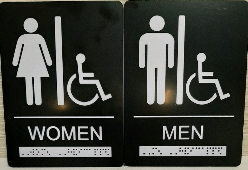 New Washroom Signage 7.75" X 5.75"