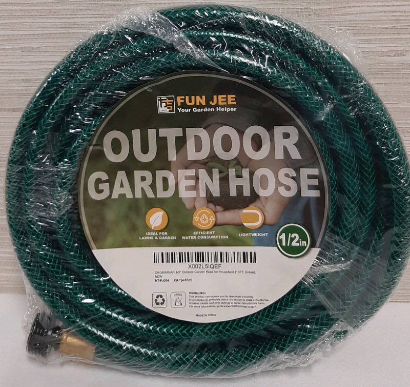 New 15' of .50' Garden Hose