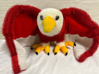 Classic Toy Company Big Red Stuffed Eagle With Wired Adjustable Wings 2005