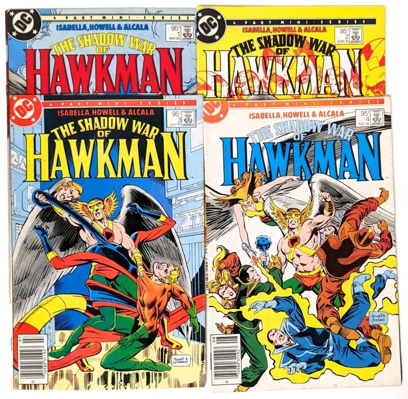 Vintage DC Comics | The Shadow of War : HAWKMAN | Issues # 1-4 | With Canadian Pricing (95¢)