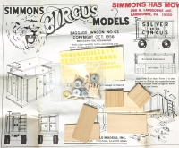 Vintage 1956 | Simmons Scale Models | HO Circus Baggage Wagon | No. 63