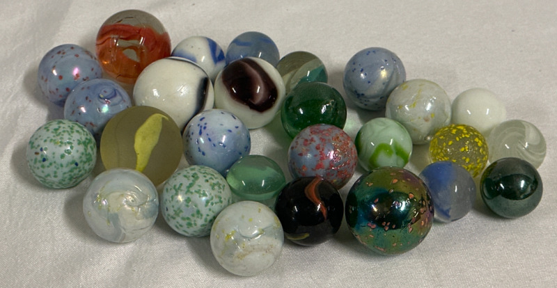 27 Vintage Marbles Medium and Large