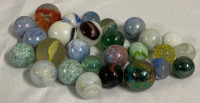 27 Vintage Marbles Medium and Large