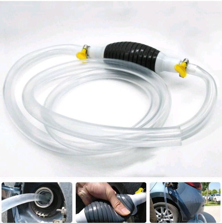 New Reach Auto Parts High Flow Syphon Hand Pump, Portable Manual Car Fuel Transfer Pump For Gas, Diesel Or Fish Tanks