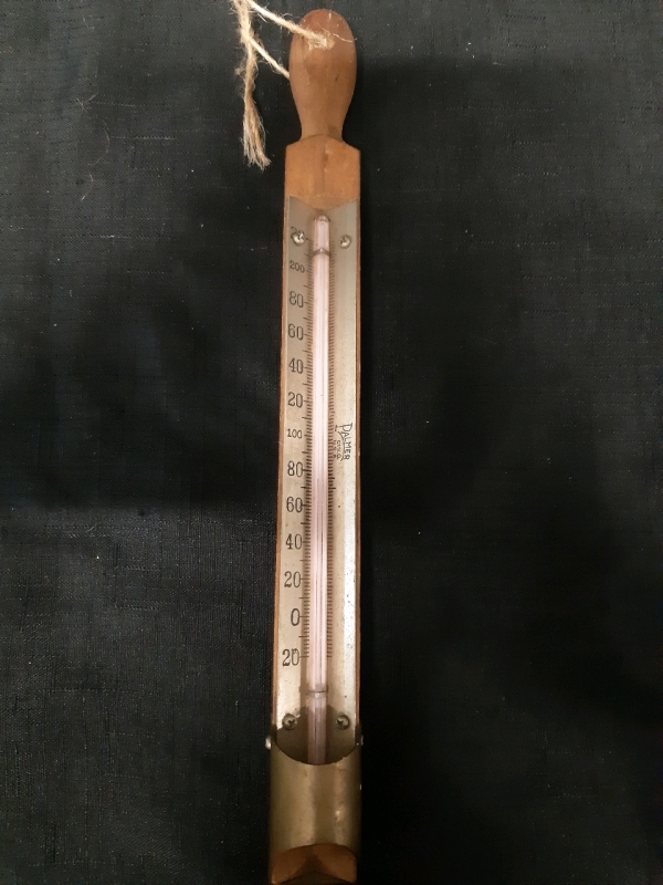 Vintage Palmer Wooden Thermostat From 0°c - 200°c