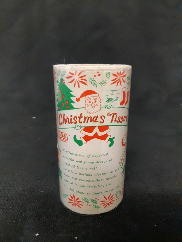 Vintage Christmas Tissue Gag Gift Wrapping, Made in Japan