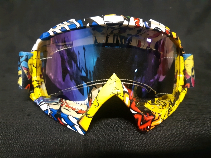 New ZDATT Gogggles With Tinted Racing Lens Made For DirtBike ATV and MotorCross