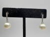 Handmade Fresh Water Pearl crystal Necklace Sterling Clasp FW pearl drop Earrings - 2