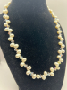 Handmade Fresh Water Pearl crystal Necklace Sterling Clasp FW pearl drop Earrings - 3