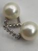 Handmade Fresh Water Pearl crystal Necklace Sterling Clasp FW pearl drop Earrings - 6