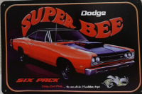 As New Dodge Super Bee Metal Sign 11.75" X 5.75" Sign has a slight bend in it.