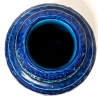 Stunning Vintage Bitossi Rimini for Rosenthal Netter Italy Ceramic Blue Striped Vase | 5" Tall | w Original Sticker from Amram's Toronto Canada - 2