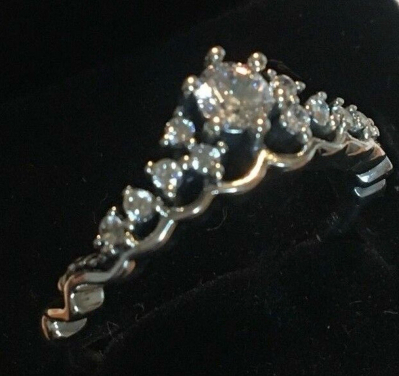 PANDORA Sterling Fairy Tale CZ Tiara Ring