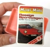 Vintage As-New MAXI-MINI German Mini Vehicle (Cars, Technology, Military) Cards in Original Retail Display Box | 40 Mini Cases in Box | Each Case 2" x 2.75" x 0.5" with Sealed Mini Card Pack Inside - 4