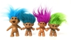 Vintage Collectable TROLL Dolls : incl Russ, Forest Trolls, Blue Jays and an Angy Los Angeles Kings Triceratops | 2.75" - 12" Tall (Not Including Hair) - 3